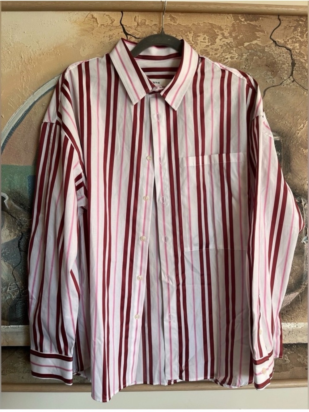 KOTN Striped Button-down Mens Shirt